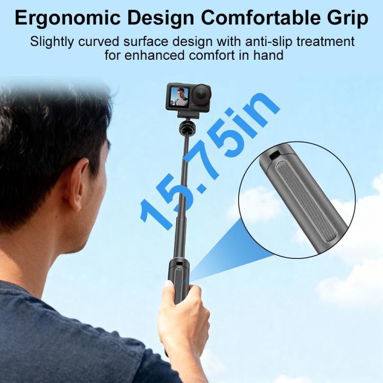 VT-09 Magnetic Handheld Selfie Stick Mini Desktop Telescopic Tripod for DJI Action 5 Pro / 4 / 3, VT-09