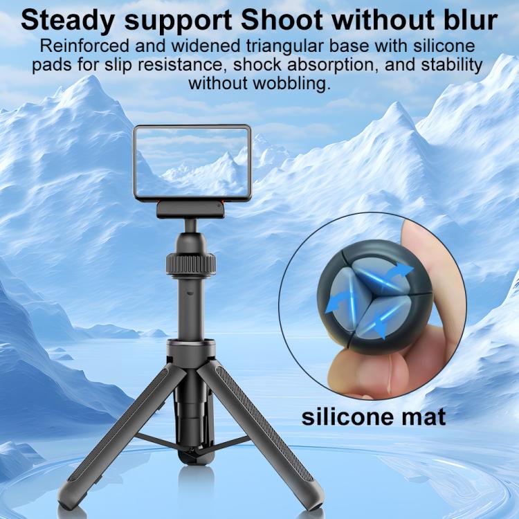VT-09 Magnetic Handheld Selfie Stick Mini Desktop Telescopic Tripod for DJI Action 5 Pro / 4 / 3, VT-09