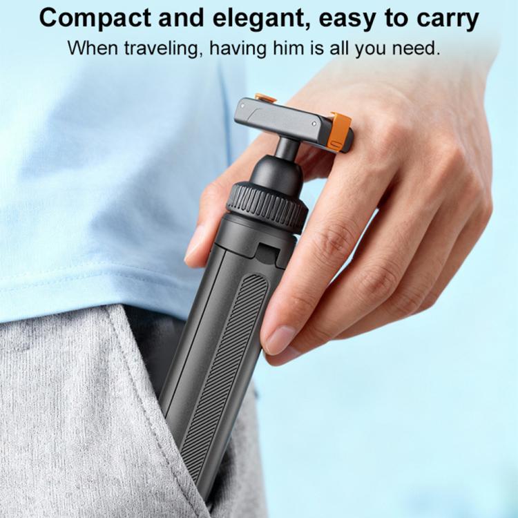 VT-09 Magnetic Handheld Selfie Stick Mini Desktop Telescopic Tripod for DJI Action 5 Pro / 4 / 3, VT-09