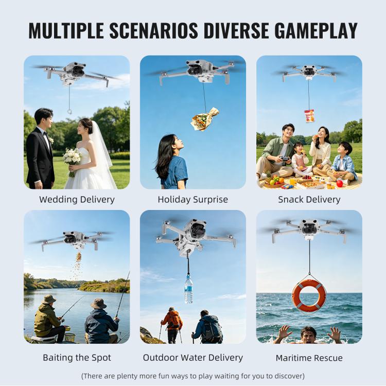For DJI Lito 1 / X1 STARTRC Air-Dropping System Thrower Parabolic