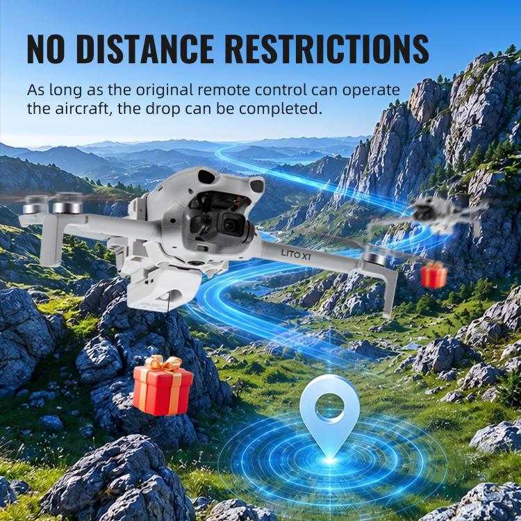 For DJI Lito 1 / X1 STARTRC Air-Dropping System Thrower Parabolic