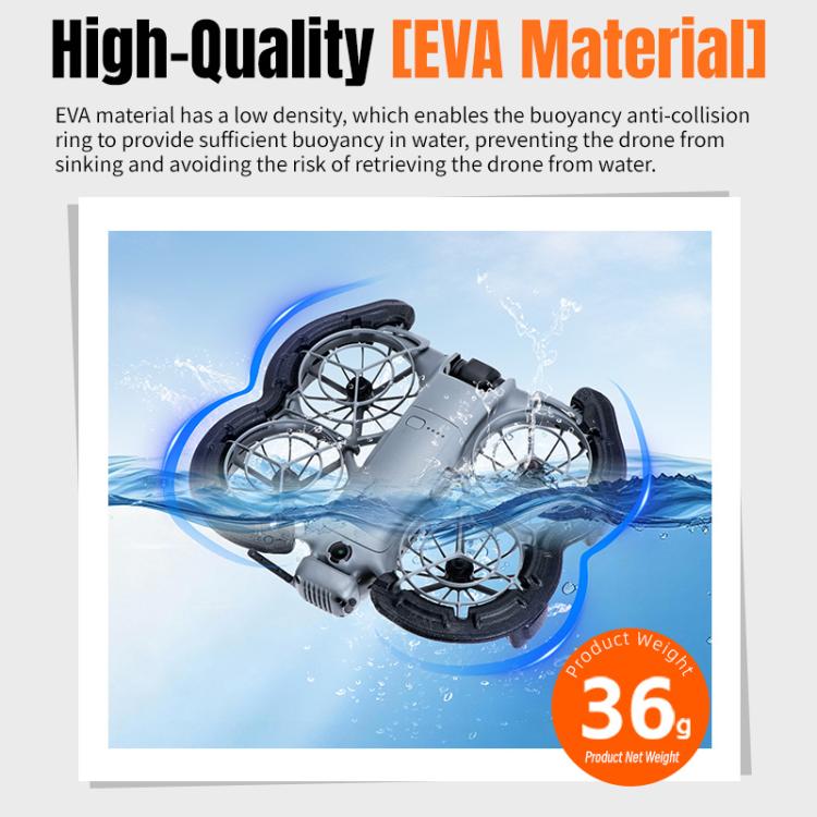 For DJI Neo 2 STARTRC Light Anti-Sink Floating Propeller Guard Bumper, For DJI Neo 2 (Black), For DJI Neo 2 (Orange)