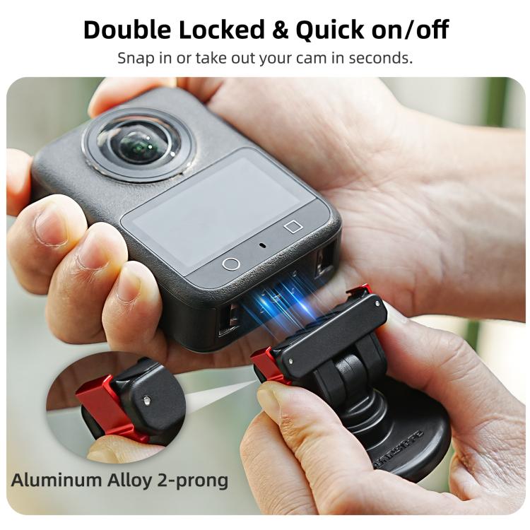 Sunnylife Quick-Release Magnetic Base Mount 1/4 180 Tilt Adjustable Tabletop Base Bracket For DJI Osmo 360 / Action 5 Pro / 4 / 3 / 2, DZ-140 For DJI Osmo 360 / Action 5 Pro