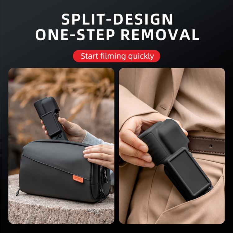 For DJI Osmo Pocket 4 STARTRC 2 in 1 Body Gimbal Lens Silicone Case