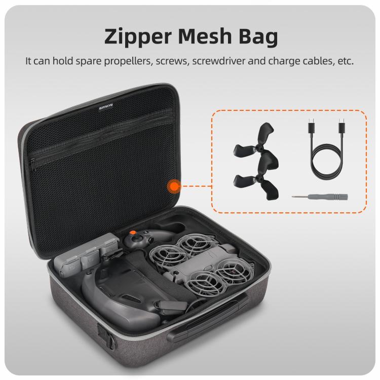 For DJI Neo 2 Sunnylife Portable Carrying Box Shoulder Bag Motion Fly More Combo Bag, Motion Fly More Combo Bag