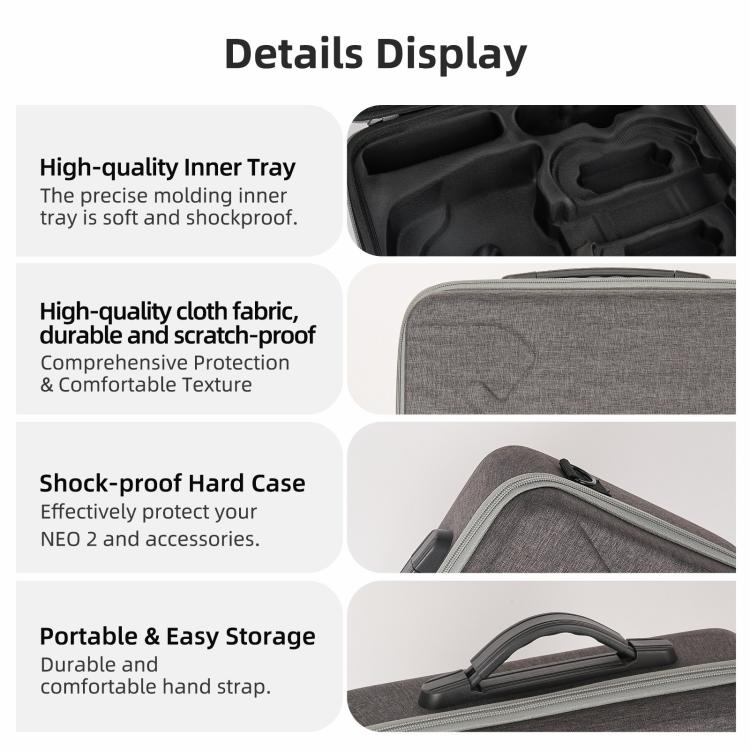 For DJI Neo 2 Sunnylife Portable Carrying Box Shoulder Bag Motion Fly More Combo Bag, Motion Fly More Combo Bag