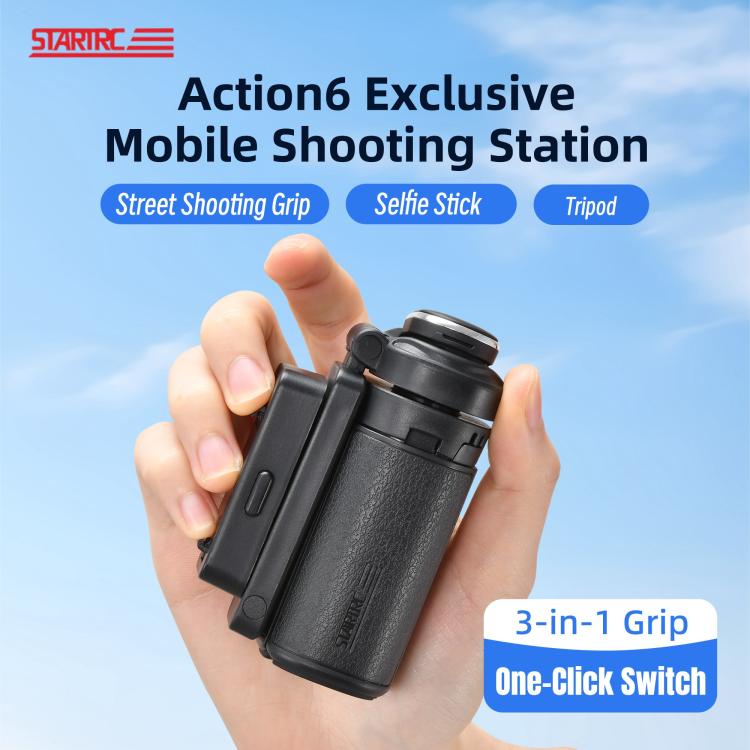 STARTRC 3-in-1 Action Camera Grip with Remote Tripod Stand, 12110047