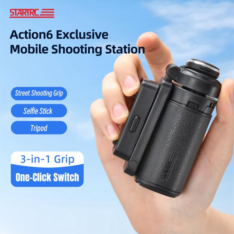 STARTRC 3-in-1 Action Camera Grip with Remote Tripod Stand, 12110047