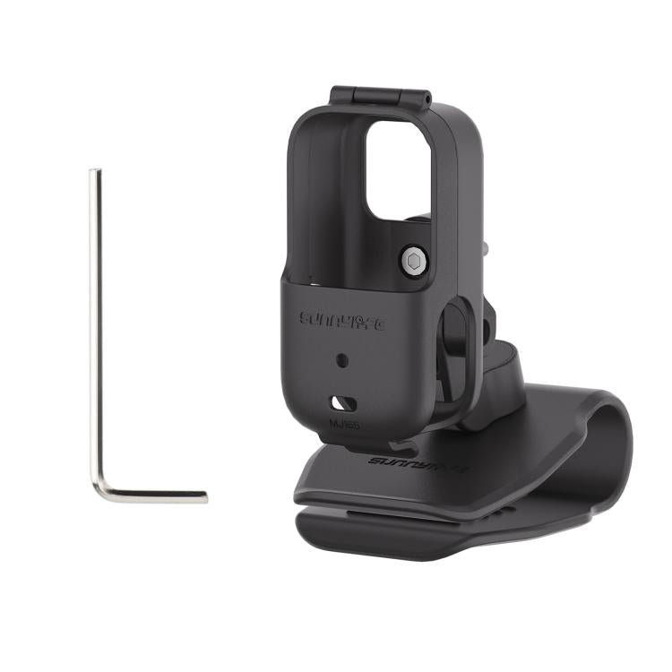 For DJI Osmo Nano Sunnylife Car Sun Visor Mount Action Camera Holder 360 Rotating 90 Tilt Sun Visor Holder, MJ165 Car Sun Visor Mount