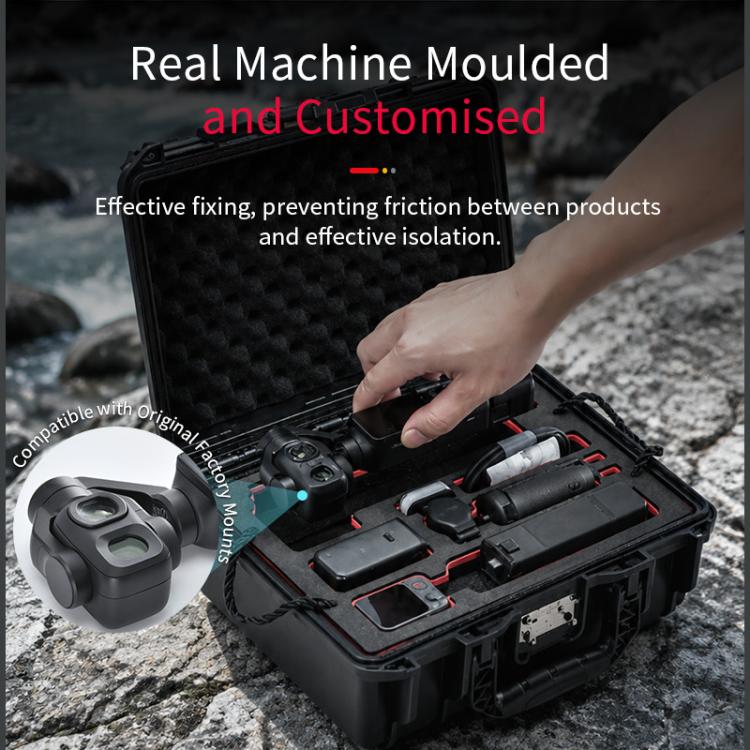 For DJI Osmo Pocket 4P STARTRC TSA Combination Lock Waterproof Dual-layer Suitcase Storage Box, For DJI Osmo Pocket 4P