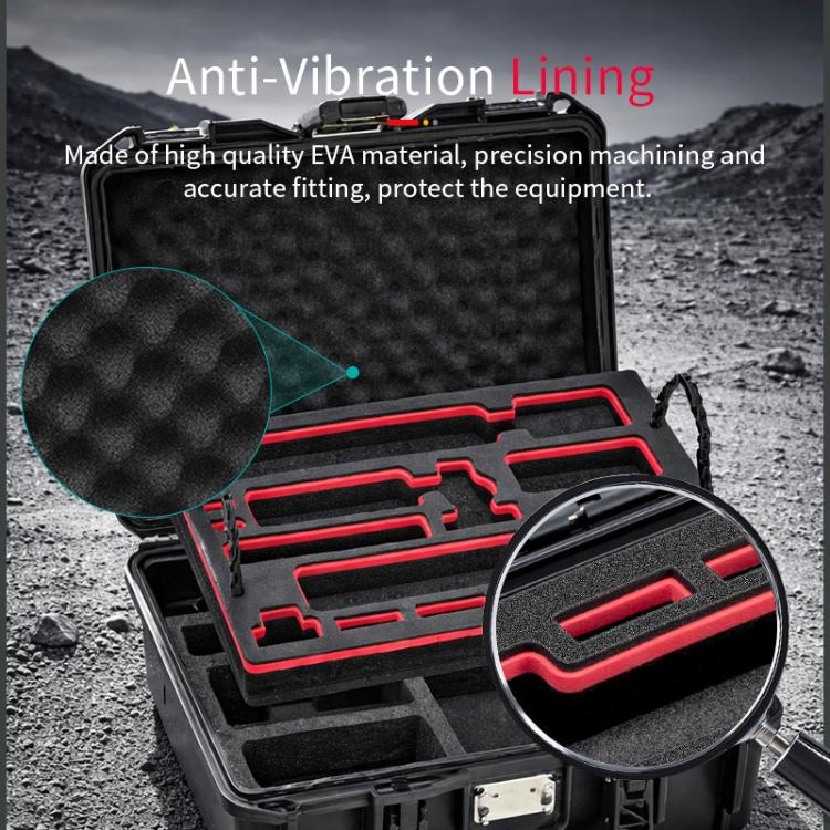 For DJI Osmo Pocket 4P STARTRC TSA Combination Lock Waterproof Dual-layer Suitcase Storage Box, For DJI Osmo Pocket 4P