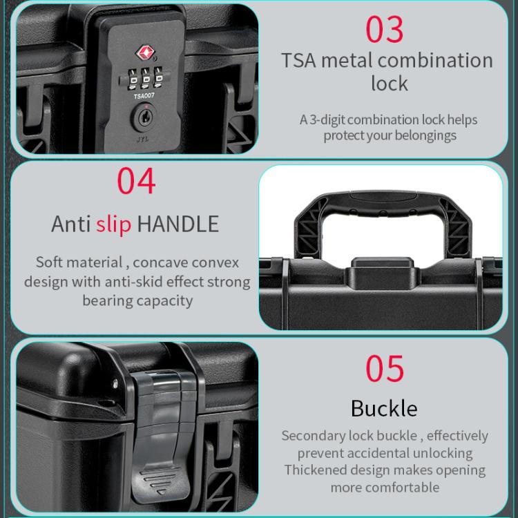 For DJI Osmo Pocket 4P STARTRC TSA Combination Lock Waterproof Dual-layer Suitcase Storage Box, For DJI Osmo Pocket 4P