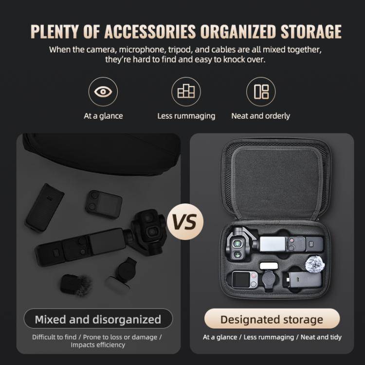 For DJI Osmo Pocket 4P STARTRC Portable Carrying Case Molded All-round Set Storage Bag, For DJI Osmo Pocket 4P