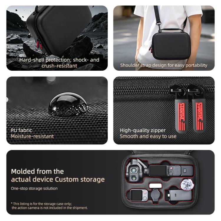 For DJI Osmo Pocket 4P STARTRC Portable Carrying Case Molded All-round Set Storage Bag, For DJI Osmo Pocket 4P