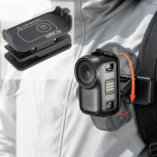 For DJI Osmo Nano STARTRC Backpack Clip Adjustable Action Camera Clamp Quick-Release Mount, Backpack Clip For DJI Osmo Nano
