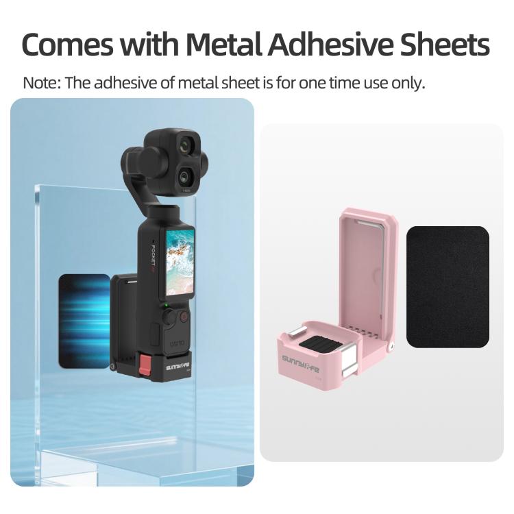 For DJI Osmo Pocket 4P Sunnylife Quick-Release Magnetic Mount Tabletop Base Bracket Angles Adjustable Stand, OP4-ZJ229