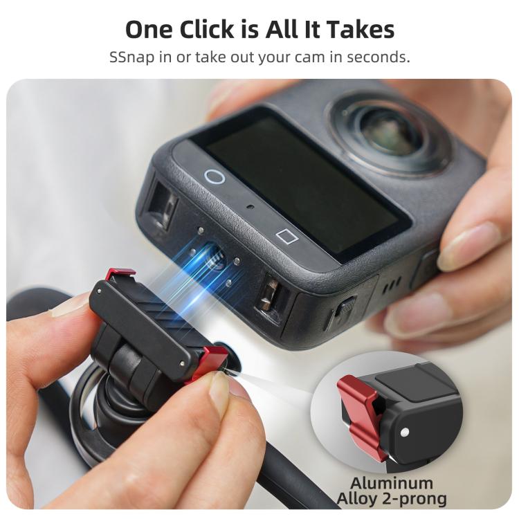 Sunnylife Magnetic POV Neck Mount Hand Free Video Vlog Neck Adjustable Selfie Holder with Body Strap For DJI Osmo 360 / Action 5 Pro / 4 / 3 / 2, For DJI Osmo 360 / Action 5 Pro / 4 / 3 / 2