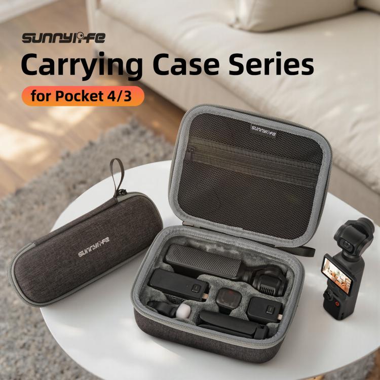 For DJI Osmo Pocket 4 / 3 Sunnylife Mini Carrying Case Handbag Portable Travel Case Protective Organizer Standard Combo Bags, For DJI Osmo Pocket 4 / 3 Standard Combo Bags