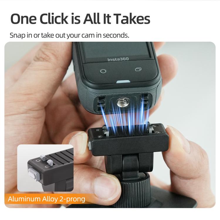Sunnylife Magnetic Flexible Adhesive Helmet Mount Base Quick-Release Action Camera Holder For Insta360 X4 Air / X5 / Ace / Ace Pro 2 / 1, For Insta360 X4 Air / X5 / Ace / Ace Pro 2 / 1