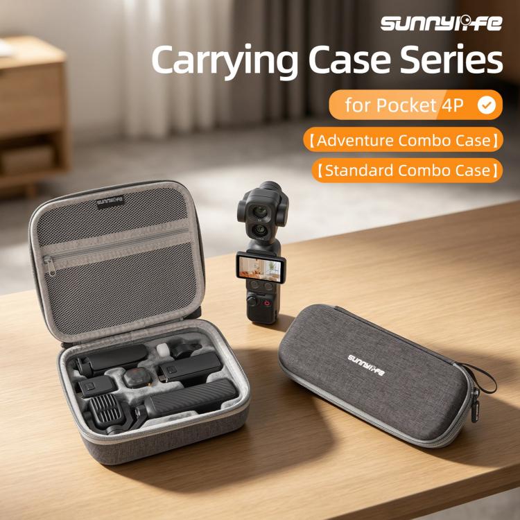 For DJI Osmo Pocket 4P Sunnylife Mini Carrying Case Handbag Adventure Combo Bags, For DJI Osmo Pocket 4P Adventure Combo Bags