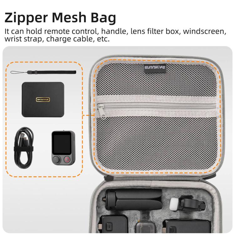 For DJI Osmo Pocket 4P Sunnylife Mini Carrying Case Handbag Adventure Combo Bags, For DJI Osmo Pocket 4P Adventure Combo Bags
