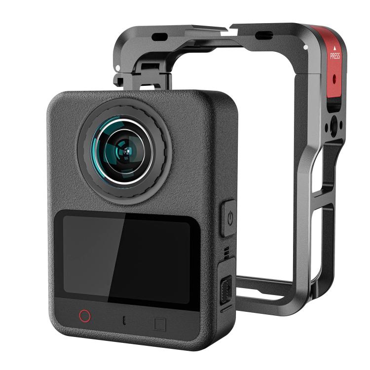 For DJI Osmo 360 / 360 II STARTRC Metal Cage Frame with Cold Shoe, For DJI Osmo 360 / 360 II