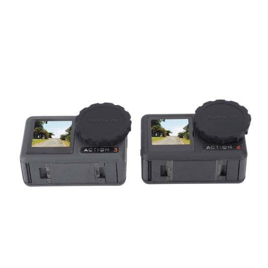 For DJI Osmo Action 3 / 4 Sunnylife 2pcs Scratch-resistant Camera Lens Cap Cover, For DJI Osmo Action 5 Pro / 4 / 3