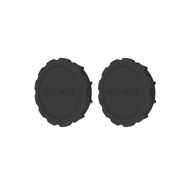 For DJI Osmo Action 3 / 4 Sunnylife 2pcs Scratch-resistant Camera Lens Cap Cover, For DJI Osmo Action 5 Pro / 4 / 3