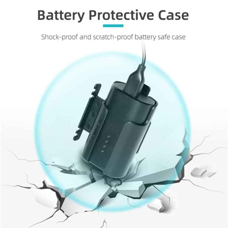 Sunnylife Battery Clip Holder Cable Management Winder Protective Case for DJI FPV Goggles V2