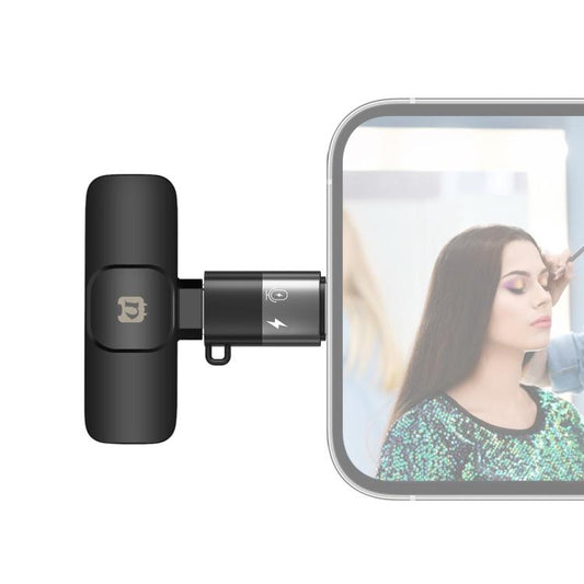 PULUZ Wireless Lavalier Noise Reduction Reverb Microphones for Type-C Phone, Type-C Receiver and Dual Microphones, with OTG Adapter