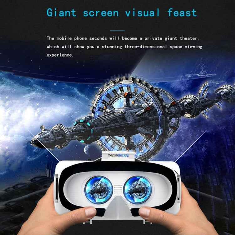 VR SHINECON G06EB Virtual Reality 3D Video Glasses Suitable for 4.7 inch - 6.1 inch Smartphone with HiFi Headset