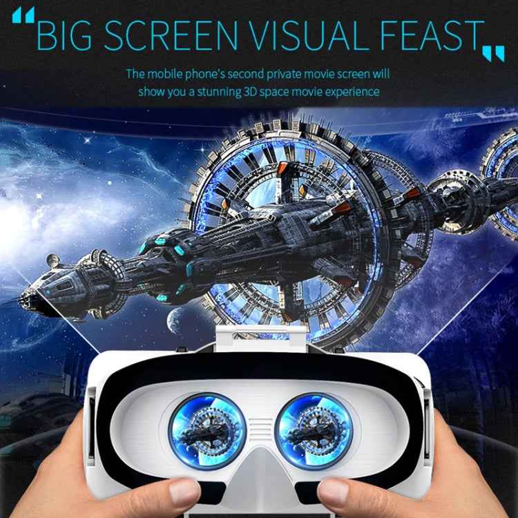 VR SHINECON G06E Virtual Reality 3D Video Glasses Suitable for 4.7 inch - 6.1 inch Smartphone with Headset