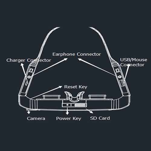 VISION-800 Android 4.4 1GB+2GB Super Smart Retina Glasses 3D VR Virtual Reality Headsets with 5.0MP Camera, Support WiFi, Bluetooth, TF Card, Video Recording