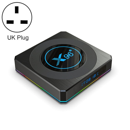 X96 X4 8K Smart TV BOX Android 11.0 Media Player with Remote Control, Amlogic S905X4 Quad Core ARM Cortex A55, RAM: 4GB, ROM: 32GB, Support 1000M, Dual Band WiFi, Bluetooth, EU Plug, 4GB+32GB