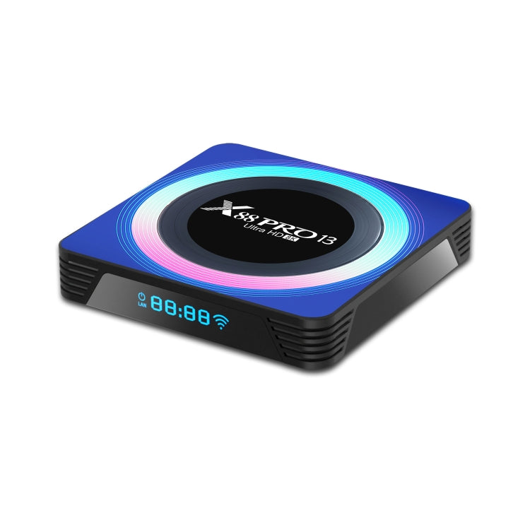 Acrylic X88 Pro 13 8K Ultra HD Android 13.0 Smart TV Box with Remote Control, RK3528 Quad-Core, 4G+32GB