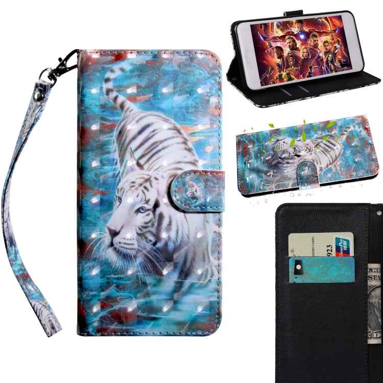 3D Painting Pattern Coloured Drawing Horizontal Flip TPU + PU Leather Case with Holder & Card Slots & Wallet, For iPhone 6 / 6S, For iPhone 6 Plus, For iPhone 7 / 8, For iPhone 7 Plus / 8 Plus