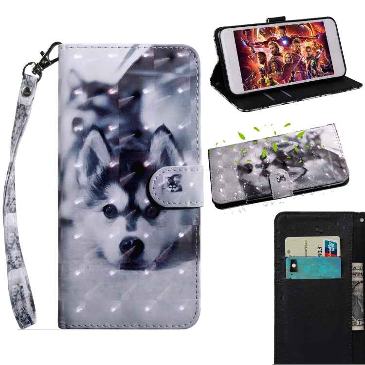 3D Painting Pattern Coloured Drawing Horizontal Flip TPU + PU Leather Case with Holder & Card Slots & Wallet, For iPhone 6 / 6S, For iPhone 6 Plus, For iPhone 7 / 8, For iPhone 7 Plus / 8 Plus