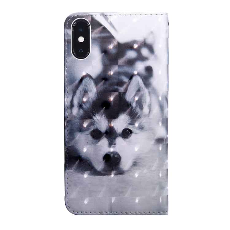 3D Painting Pattern Coloured Drawing Horizontal Flip TPU + PU Leather Case with Holder & Card Slots & Wallet