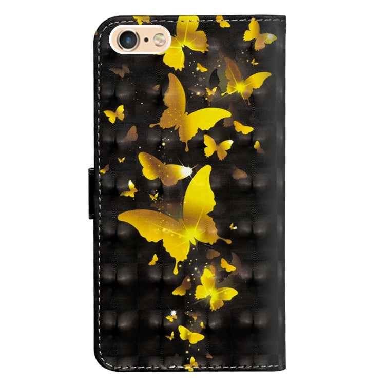 3D Painting Pattern Horizontal Flip TPU + PU Leather Case with Holder & Card Slots & Wallet, For iPhone 6 Plus / 6s Plus, For iPhone 6 / 6s, For iPhone 7 Plus, For iPhone SE 2022 / SE 2020 / 8 / 7