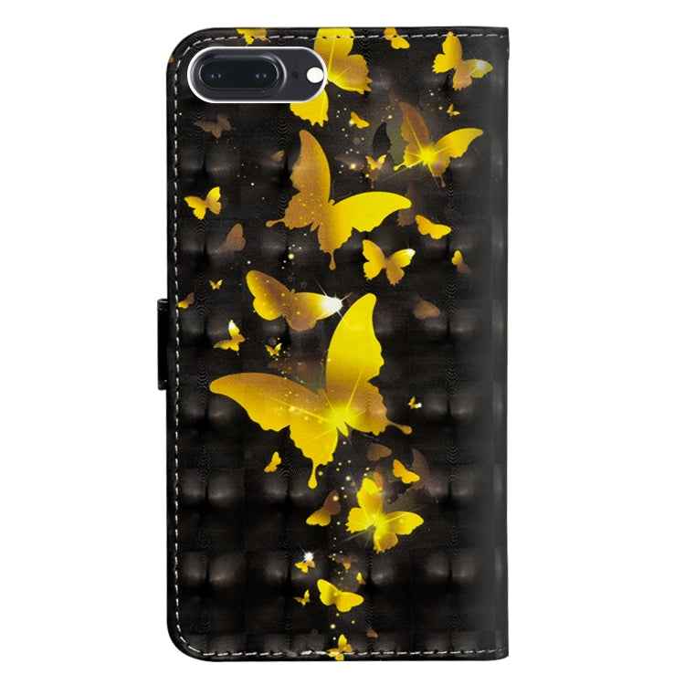 3D Painting Pattern Horizontal Flip TPU + PU Leather Case with Holder & Card Slots & Wallet