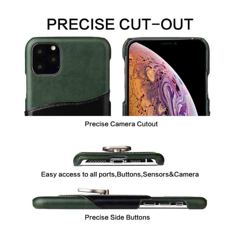 Fierre Shann Oil Wax Texture Genuine Leather Back Cover Case with 360 Degree Rotation Holder & Card Slot