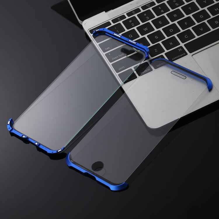 Ultra-Thin Angular Frame Magnetic Absorption Double-Sided Tempered Glass Shell for iPhone 8 Plus