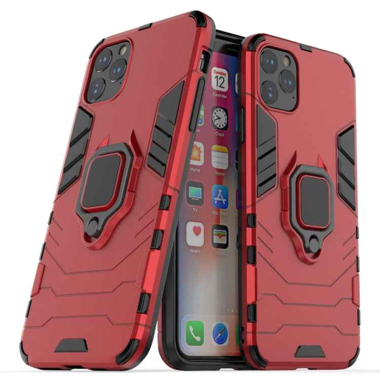 Panther PC + TPU Shockproof Protective Case with Magnetic Ring Holder for iPhone