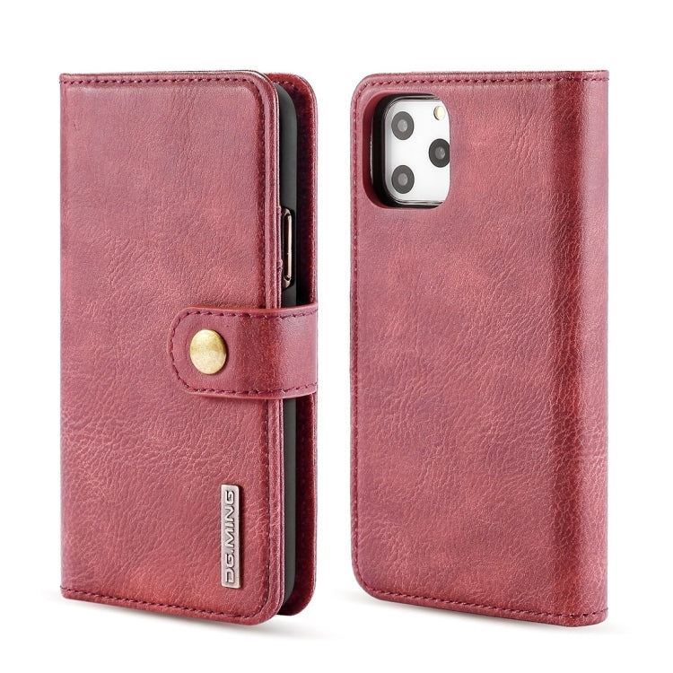 DG.MING Crazy Horse Texture Flip Detachable Magnetic Leather Case with Holder & Card Slots & Wallet