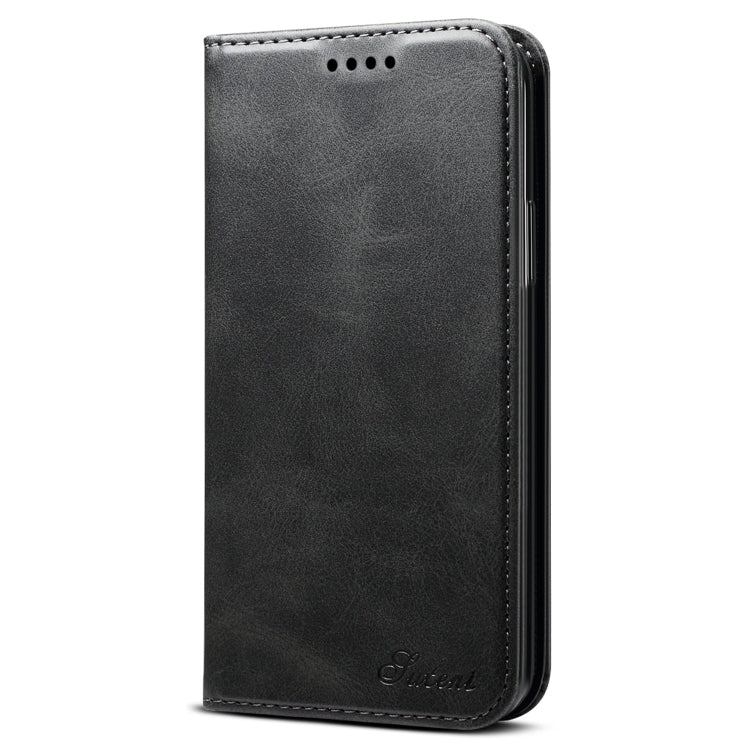 Suteni Calf Texture Horizontal Flip Leather Case with Holder & Card Slots & Wallet for iPhone