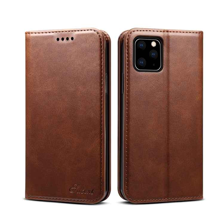Suteni Calf Texture Horizontal Flip Leather Case with Holder & Card Slots & Wallet for iPhone
