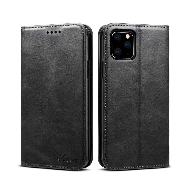 Suteni Calf Texture Horizontal Flip Leather Case with Holder & Card Slots & Wallet for iPhone