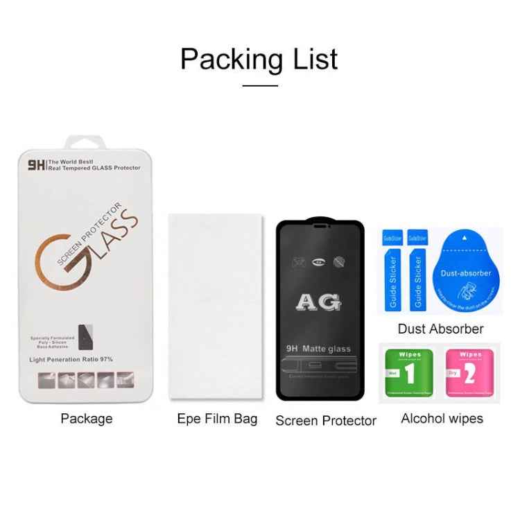 AG Matte Frosted Full Cover Tempered Glass