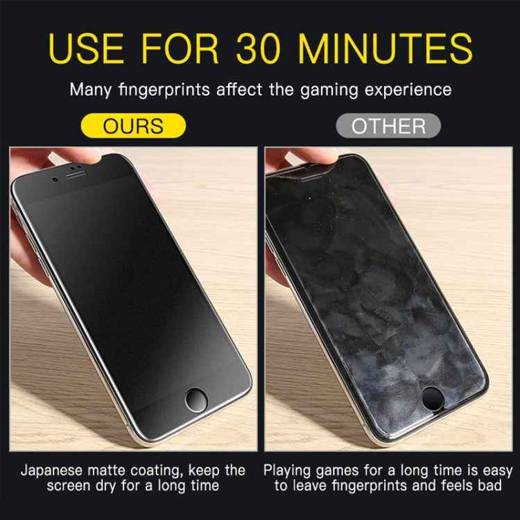 25 PCS AG Matte Frosted Full Cover Tempered Glass