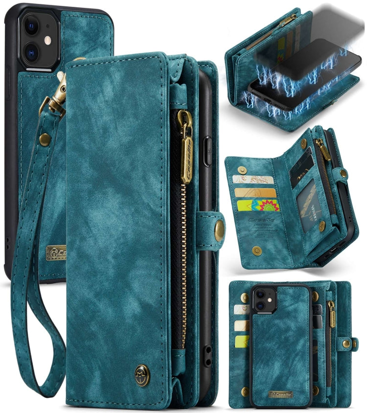 CaseMe-008 Detachable Multifunctional Horizontal Flip Leather Case with Card Slot & Holder & Zipper Wallet & Photo Frame